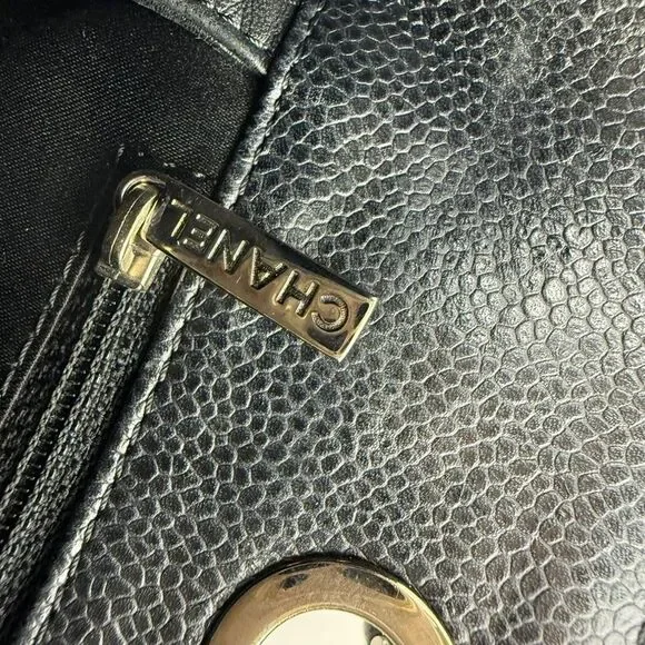 Chanel Caviar Quilted Black Grand Shopping GST Tote Bag - Picture 7 of 8